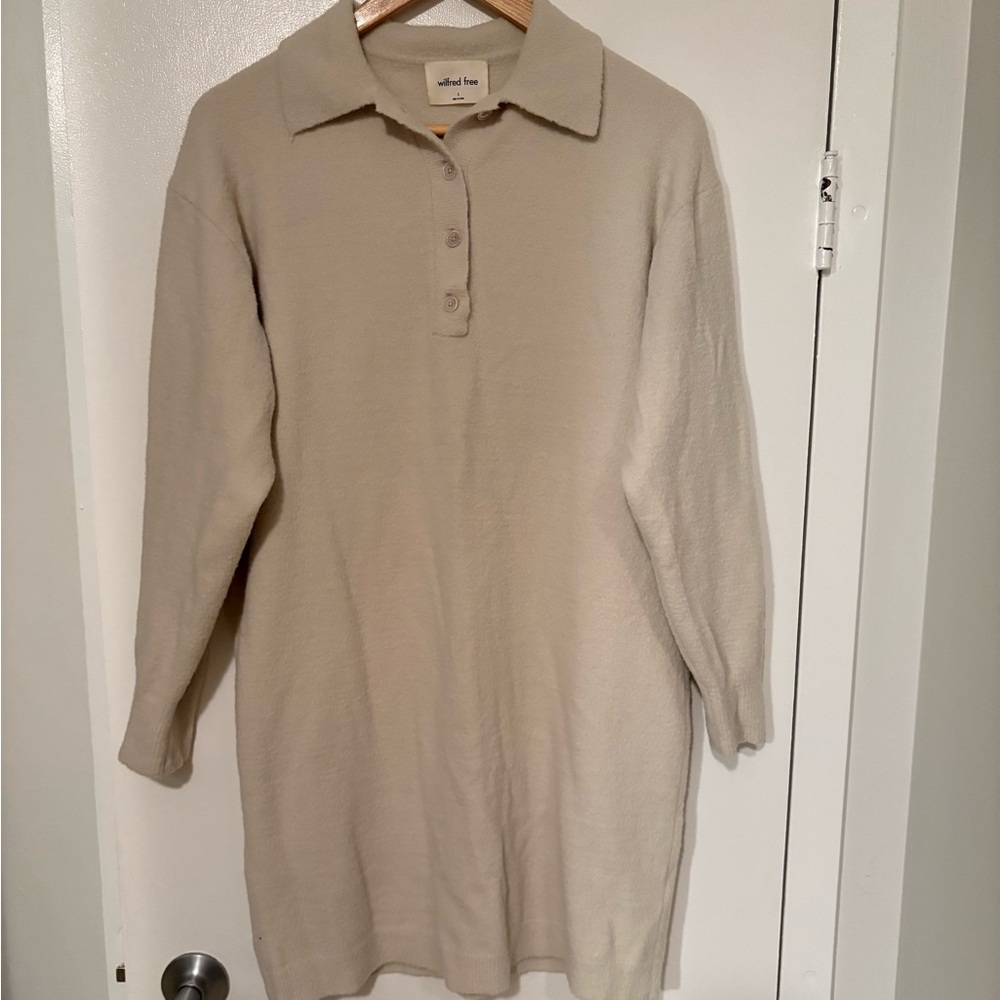 WILFRED FREE polo sweater dress | Sz S